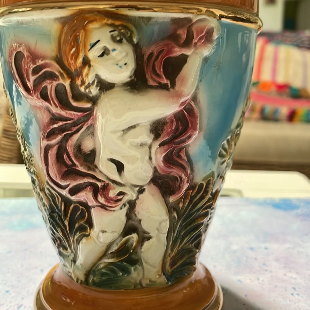 Vintage Italian Urn with Lid